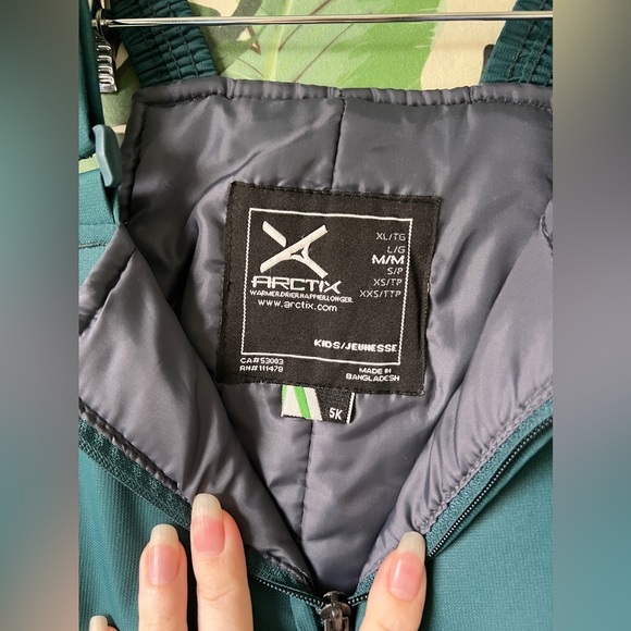 Arctix Kids' Insulated Snow Bib Overalls in Atlantic Size M - Picture 12 of 12